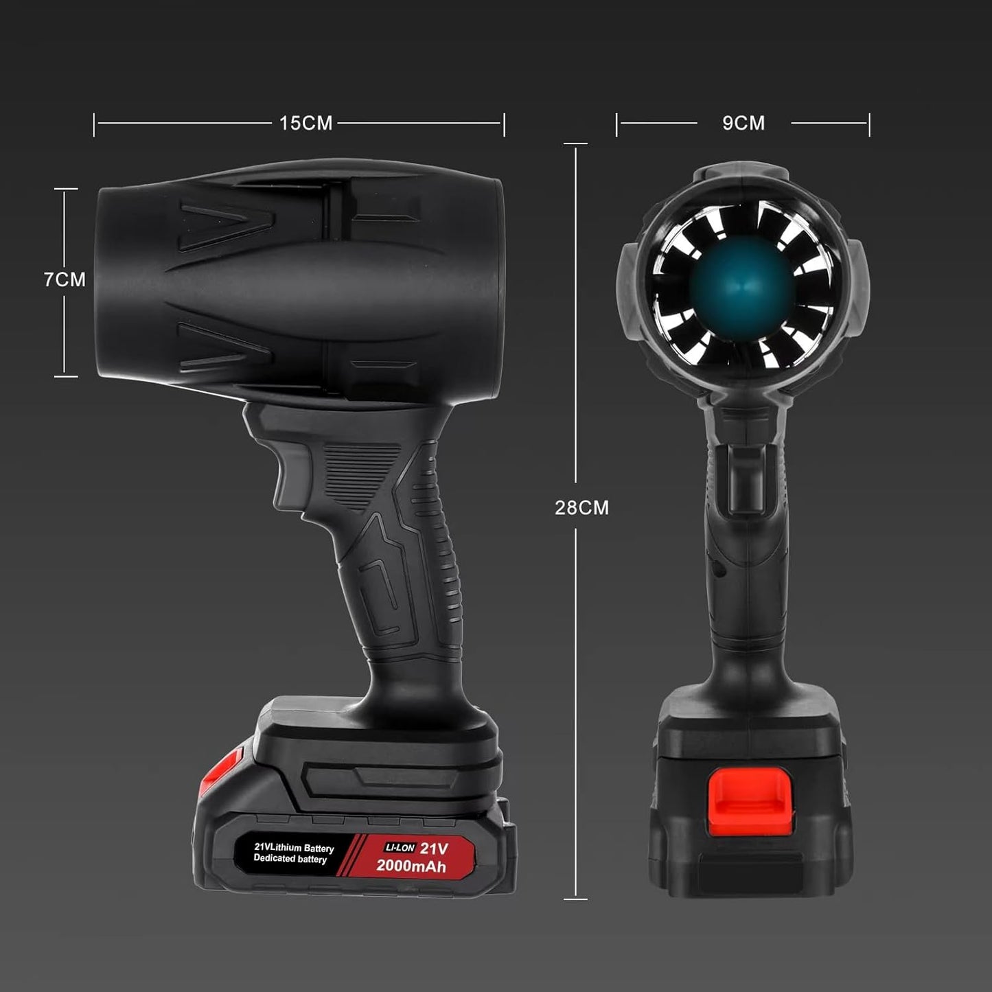 TurboSoplador PRO™ 1500W | 2 Baterías + Maletín GRATIS