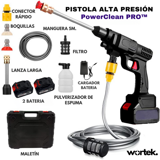 PowerClean PRO™ - Pistola de Alta Presión para Limpieza